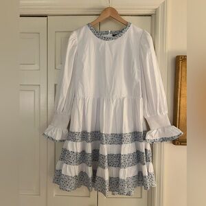 Tuckernuck Pomander Place White Tiered dress